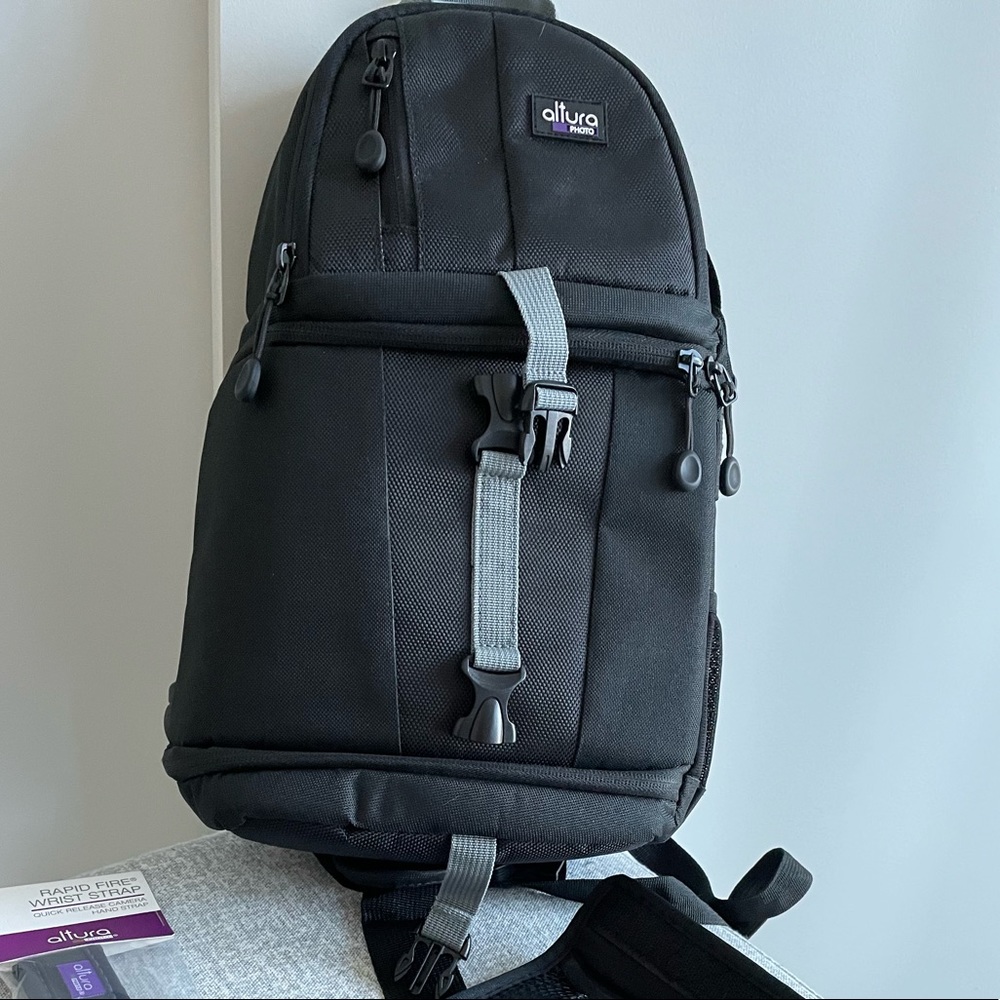 New Camera accessories - backpack, lens filters, wrist strap